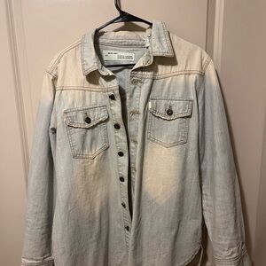 Off-White Light Gray Denim Shirt